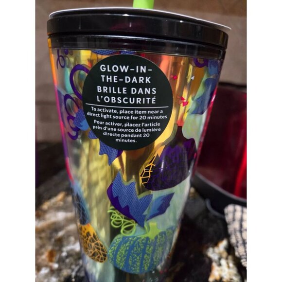 Starbucks Halloween 2024 UFO Straw Top Pumpkin Tumbler Glow in Dark UNRELEASED - Picture 4 of 5